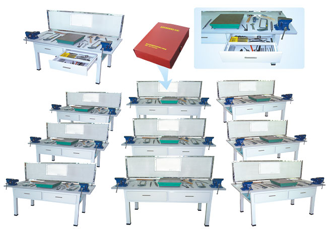 HY-901型鉗工實(shí)驗(yàn)室設(shè)備（鉗工實(shí)訓(xùn)桌、單面2工位）